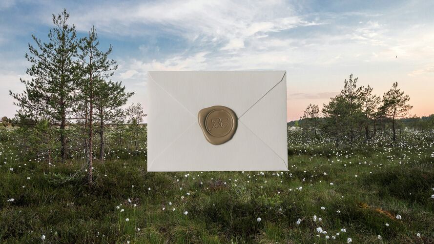 Lettre Baume & Cœur — enveloppe scellée